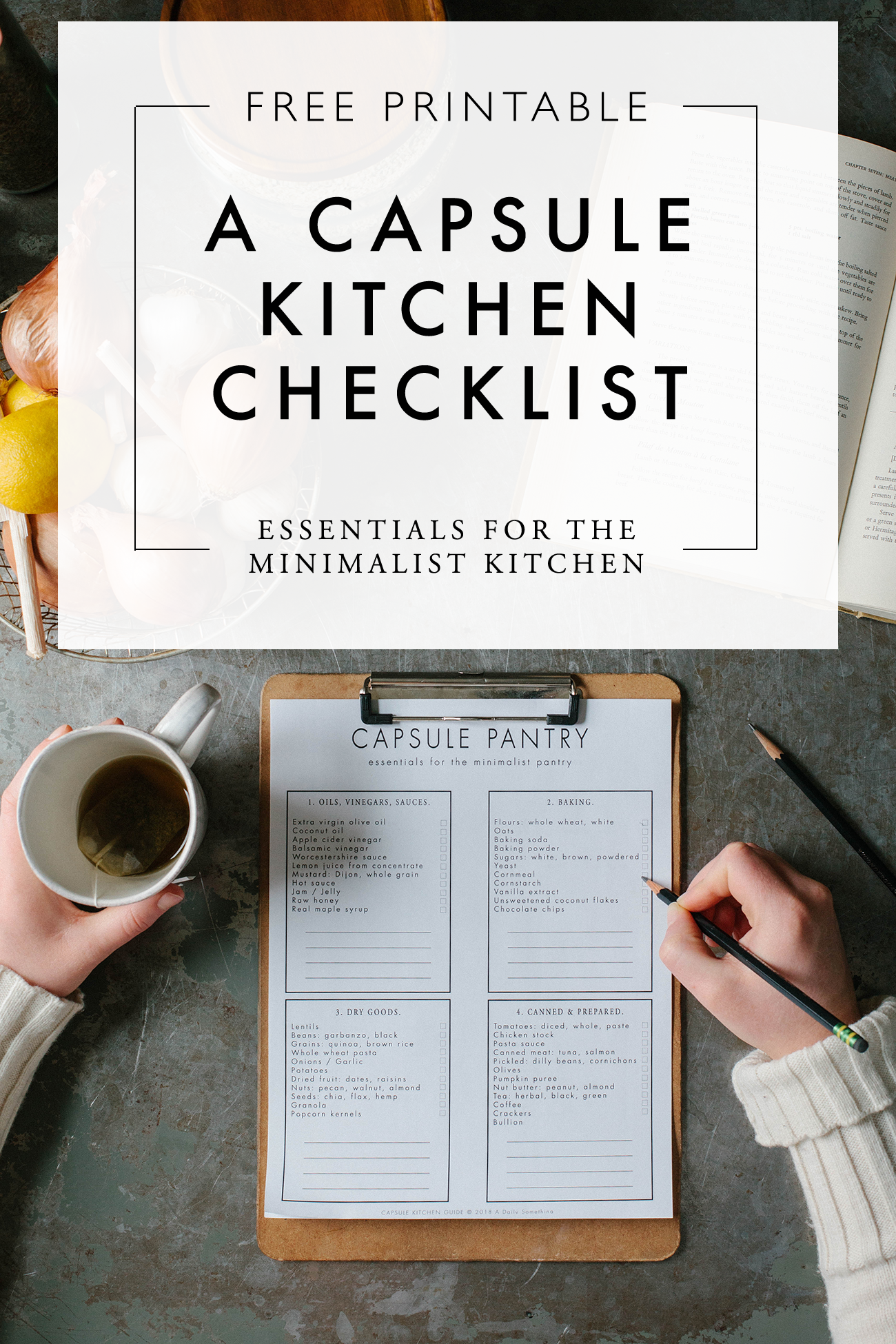 Minimalist Kitchen Essentials List - Get Green Be Well