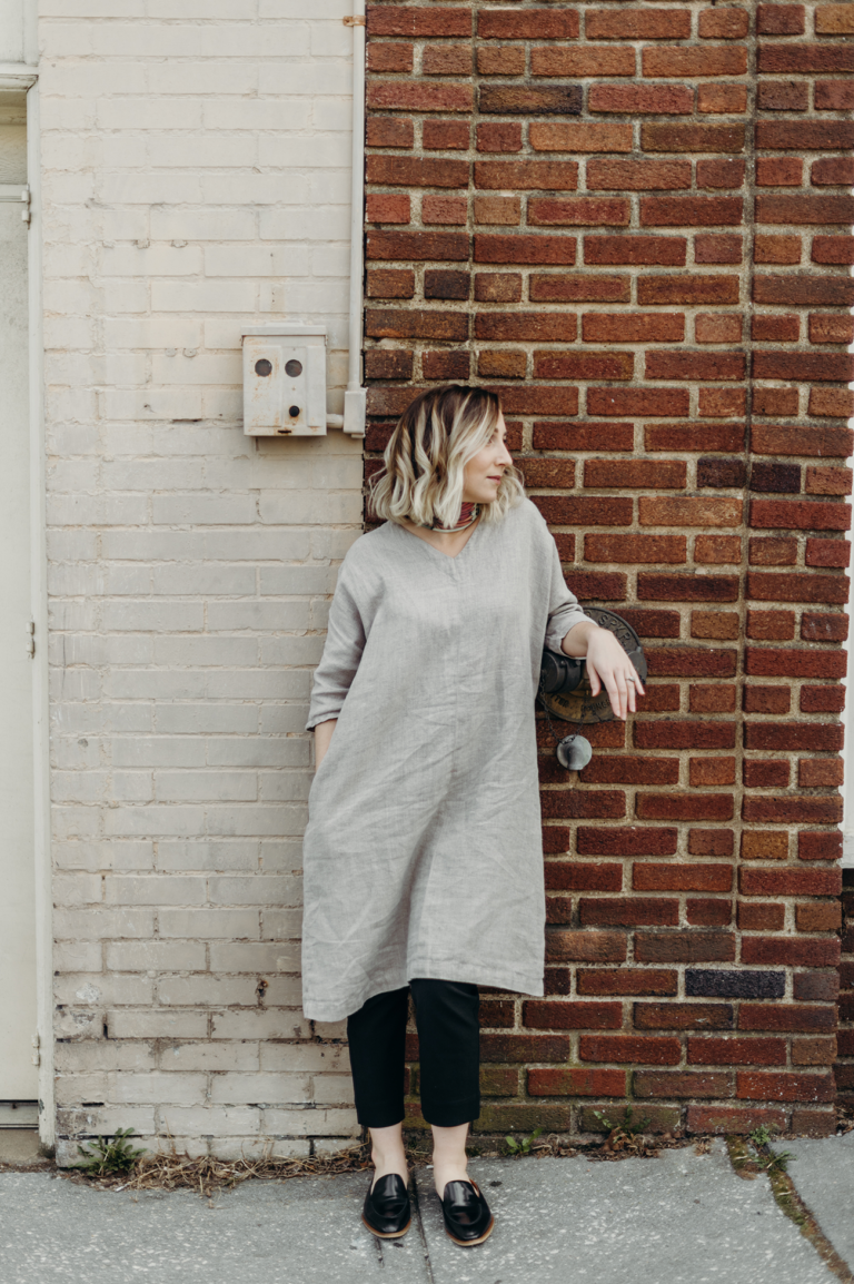 Style Challenge: How to Make a Loose Linen Dress Look Modern - A Daily ...